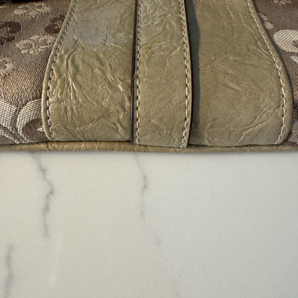 Dereon Vintage Y2K Gold and Brown Shoulder Bag - Picture 4 of 13
